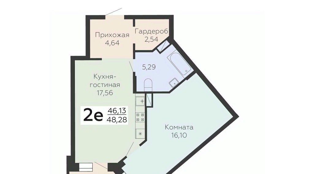 квартира г Воронеж р-н Коминтерновский ул Электросигнальная 9а фото 1