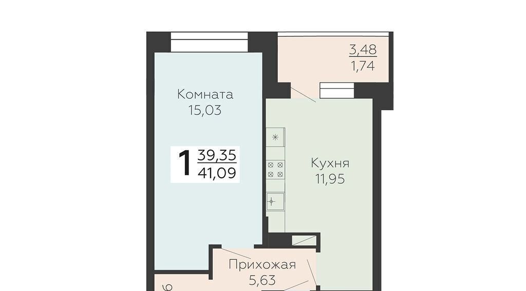 квартира г Воронеж р-н Коминтерновский ул Электросигнальная 9а фото 1