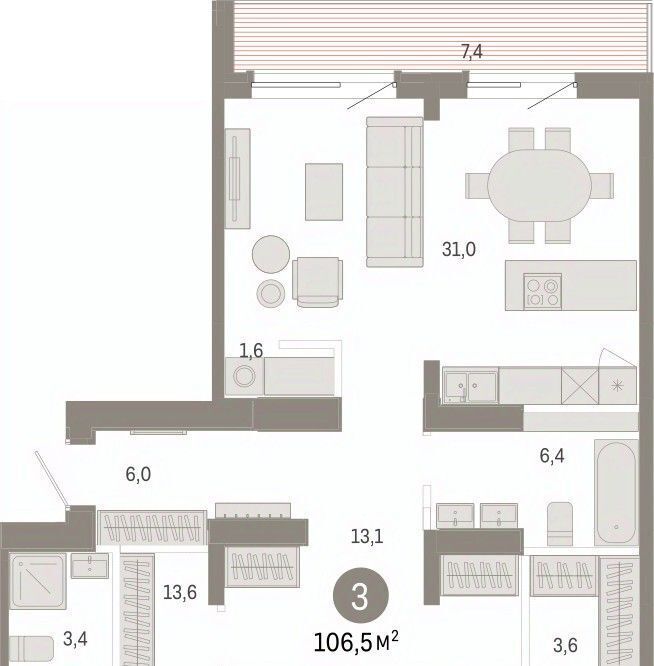 квартира г Омск р-н Кировский ул. Б. Г. Шаронова, 9 фото 1
