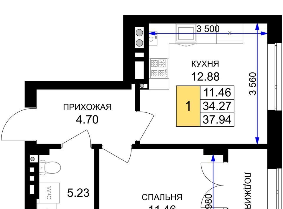 квартира р-н Гурьевский г Гурьевск ЖК «Включи» фото 1