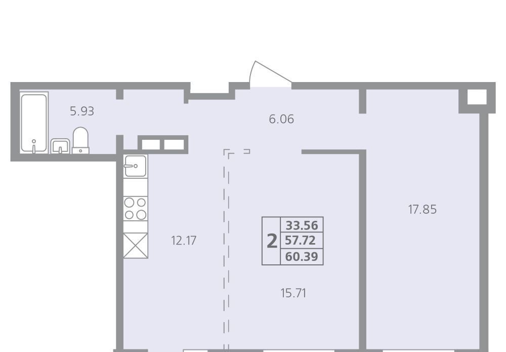 квартира г Иркутск р-н Свердловский ул Калинина 42 фото 1