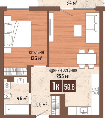 квартира жилой комплекс -3 фото