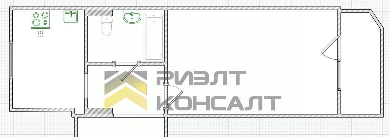 квартира г Омск р-н Ленинский ул Архиепископа Сильвестра 17 фото 10