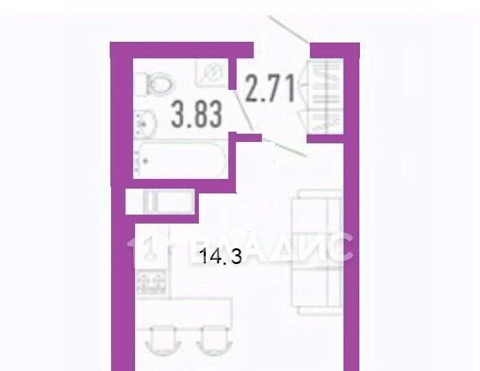 квартира р-н Всеволожский г Мурино ул Екатерининская 3/4 Девяткино фото 2