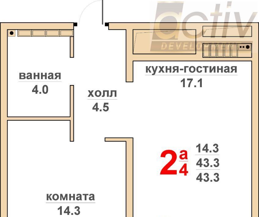 квартира г Верхняя Пышма Проспект Космонавтов, Гранд Успенский жилой комплекс фото 1