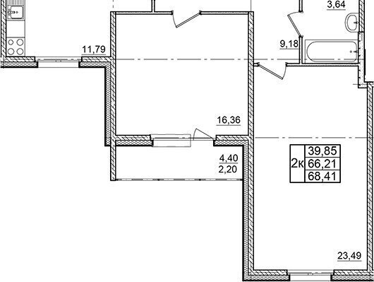 квартира г Зеленогорск ул Строителей 3к/2 фото 1