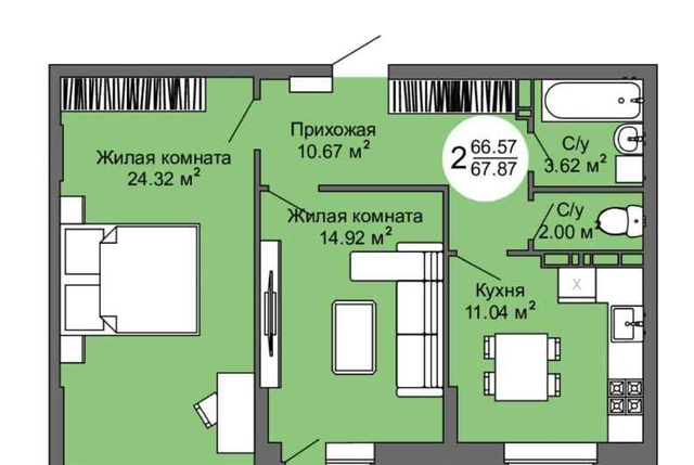 квартира ул Межквартальная 3 фото