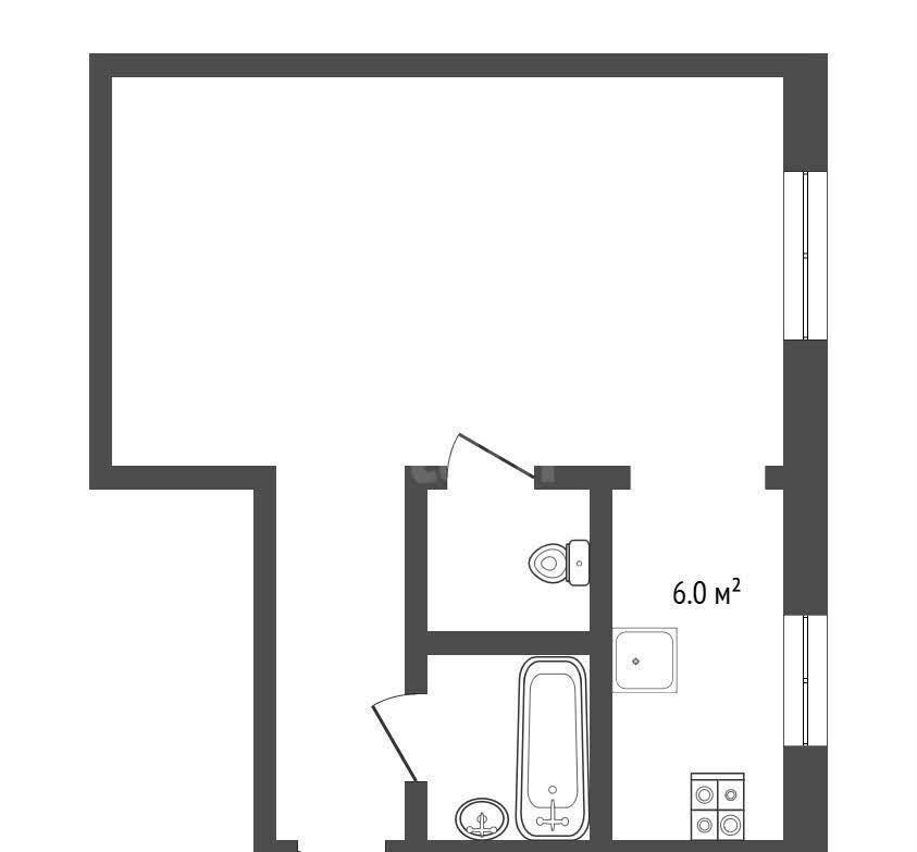 квартира г Чита р-н Центральный ул Токмакова 27 фото 9