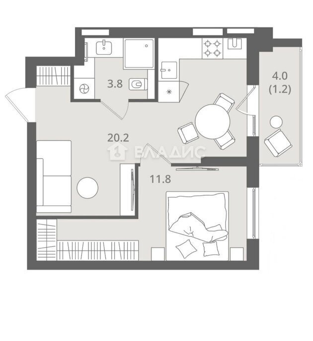 квартира г Калининград ул Стекольная 39 фото 1