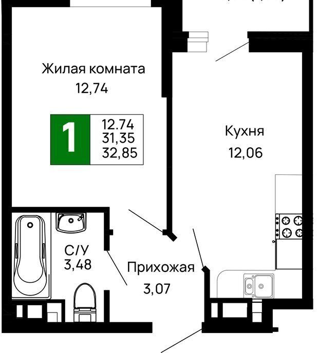 квартира г Майкоп район Аэродрома фото 1