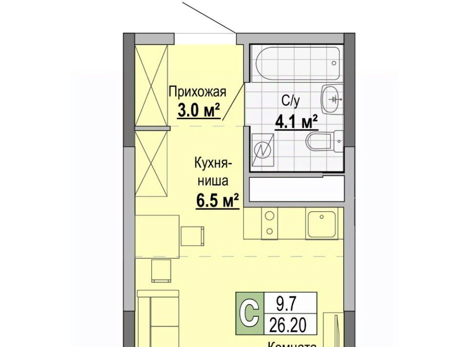 квартира г Ижевск р-н Ленинский ул Ленинградская 31 фото 1