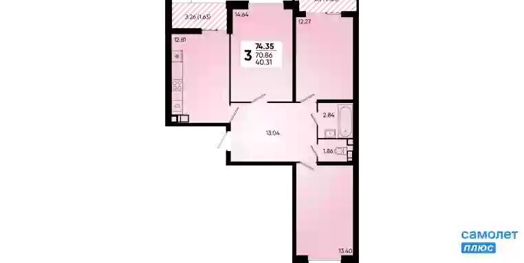 квартира г Краснодар ул им. Героя Георгия Бочарникова 12/2 фото 1