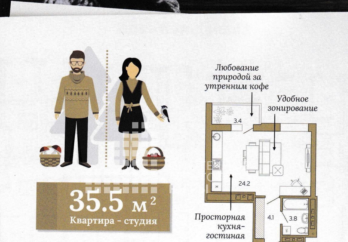 квартира г Ханты-Мансийск ул Строителей 111 фото 2