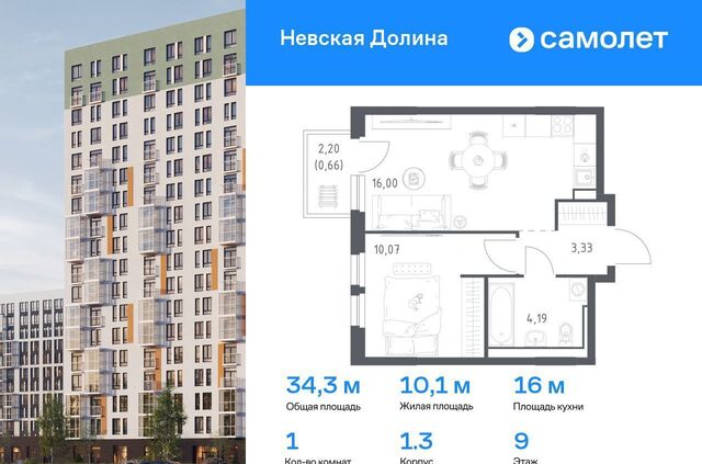 ЖК «Невская Долина» Свердловское городское поселение, к 1. 2, Санкт-Петербург, Рыбацкое фото