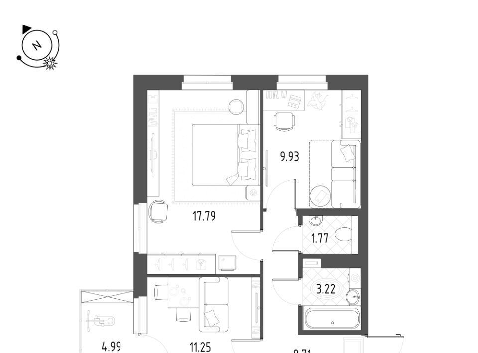 квартира г Екатеринбург Уральская ул Таватуйская 14а/2 фото 1