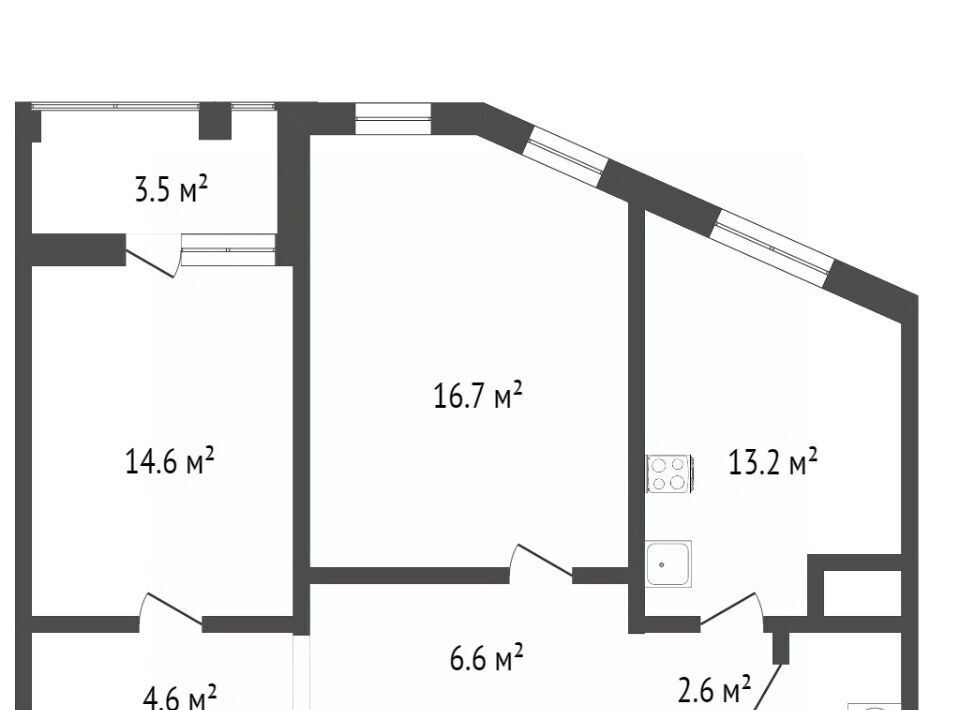 квартира г Нижний Новгород Горьковская ул Богдановича 2/27 фото 2