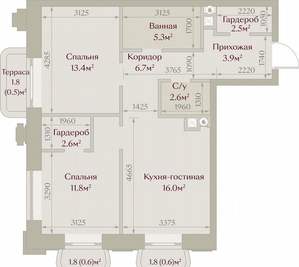квартира г Казань метро Площадь Тукая пер Щербаковский Жилой дом фото 3