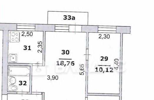 квартира г Белгород Восточный пр-кт Белгородский 67а фото 2