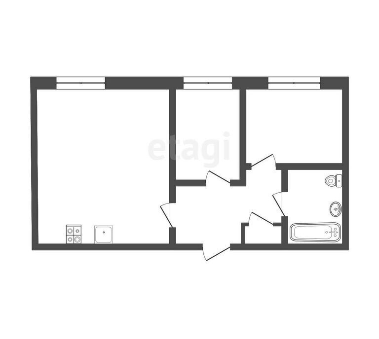 квартира г Томск ул Интернационалистов 24 фото 1