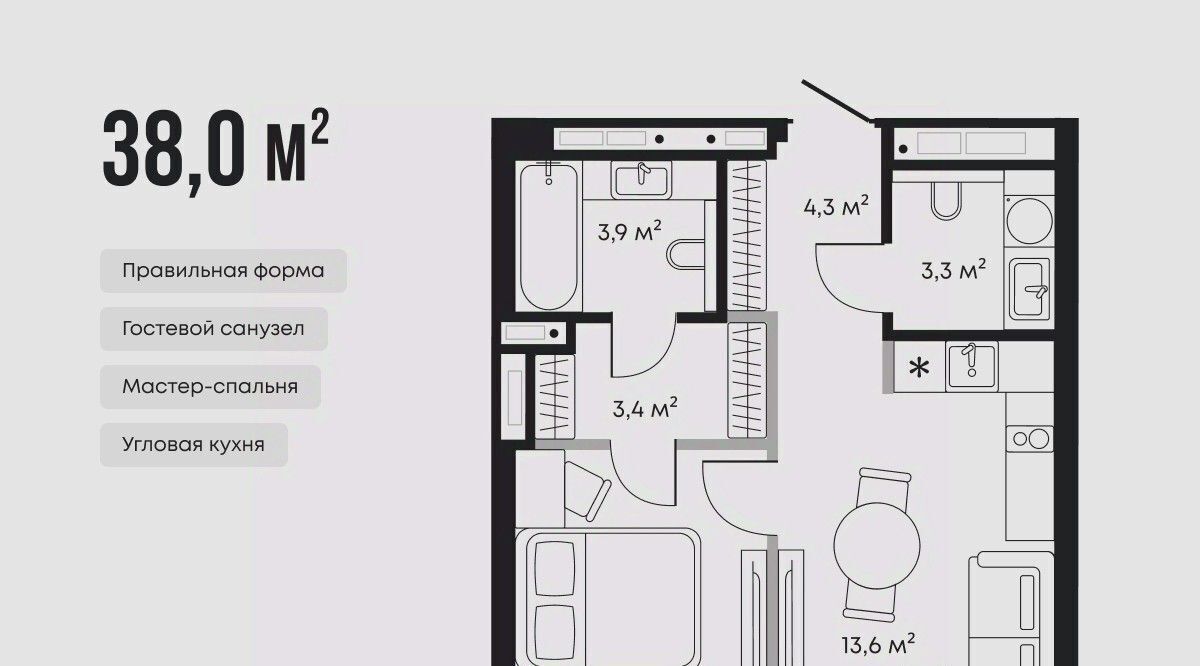 квартира г Тюмень р-н Центральный ЖК «Челюскинцев, 5» фото 1