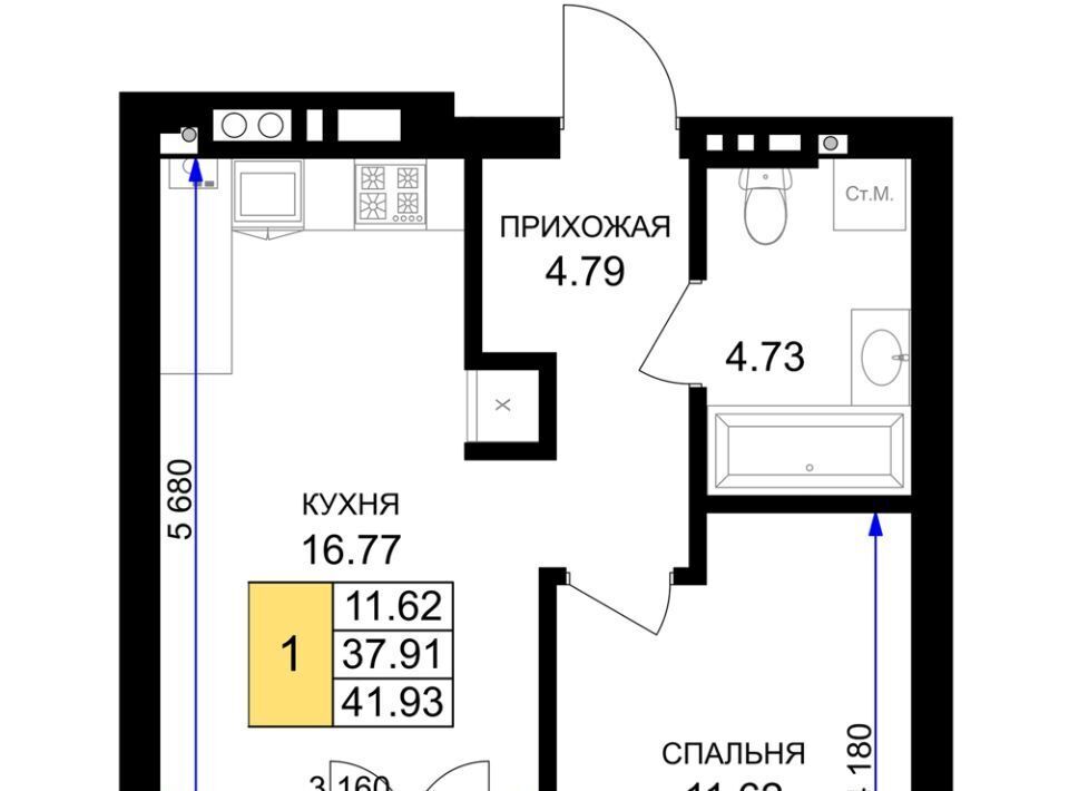 квартира р-н Гурьевский г Гурьевск ЖК «Включи» фото 1