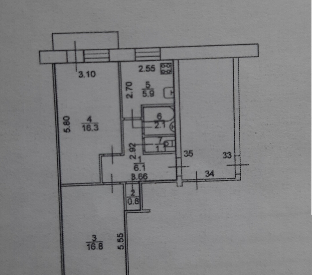 квартира г Великий Новгород ул Нехинская 26/2 фото 14