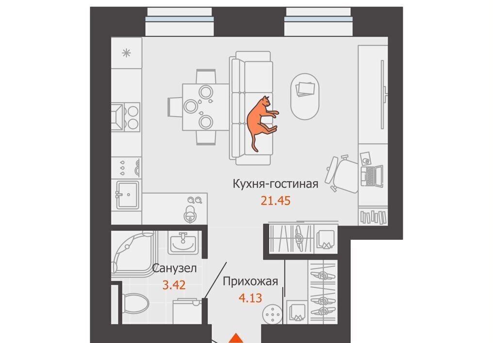 квартира г Киров р-н Ленинский ул 4-й Пятилетки 103 фото 1
