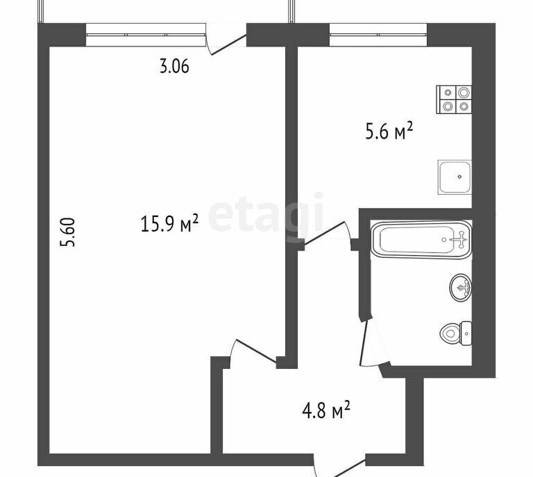 квартира г Петропавловск-Камчатский ул Чубарова 14 фото 1