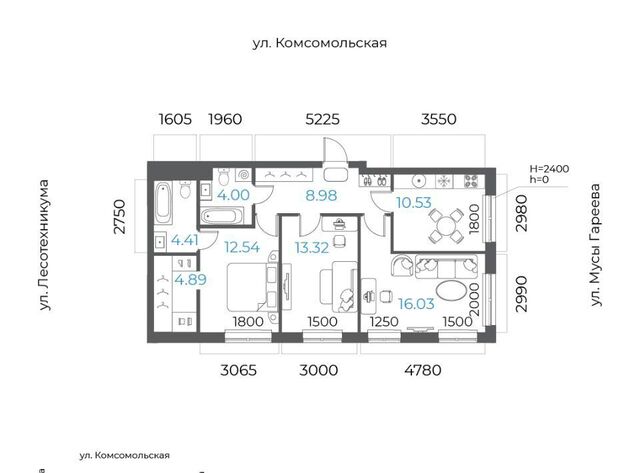 р-н Октябрьский микрорайон Глумилино-2 8-е Небо жилой комплекс фото
