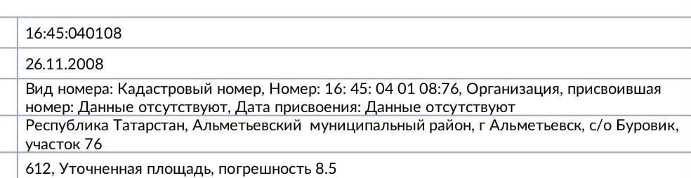 земля р-н Альметьевский г Альметьевск Республика Татарстан Татарстан, муниципальное образование Альметьевск, СТ Буровик-1, 76 фото 1