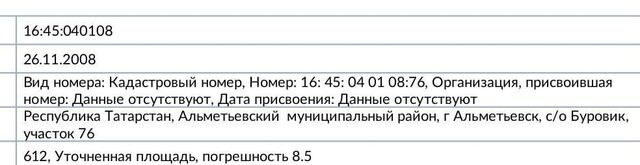 земля Республика Татарстан Татарстан, муниципальное образование Альметьевск, СТ Буровик-1, 76 фото