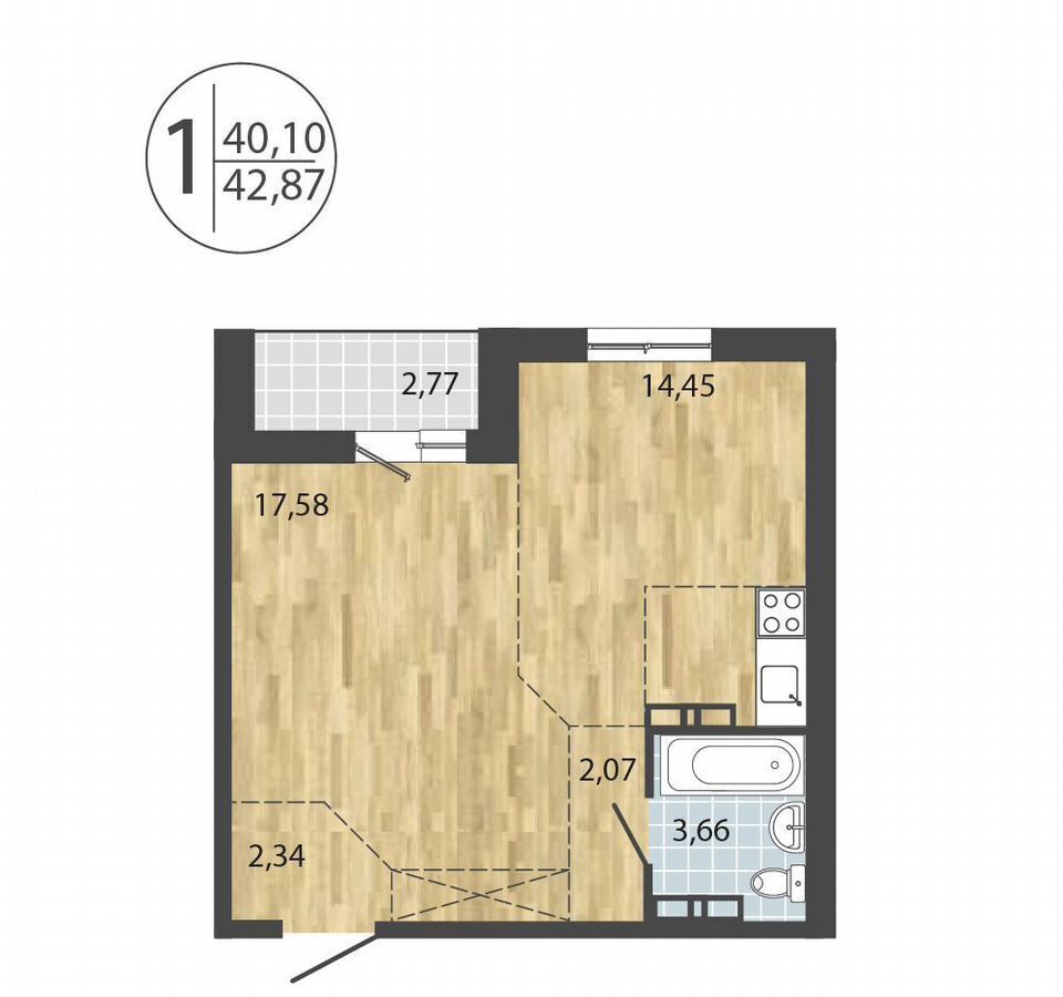 квартира г Иркутск р-н Свердловский ул Академическая 2/3 фото 1