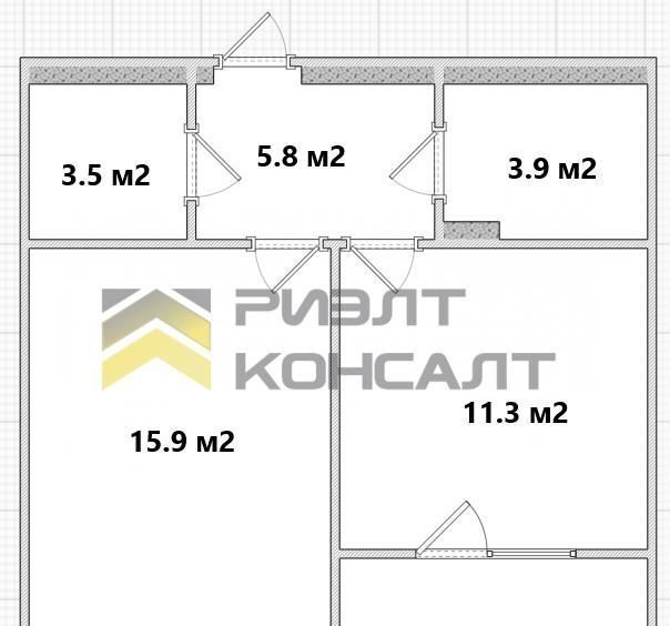 квартира г Омск р-н Кировский ул 70 лет Октября 3/6 фото 21