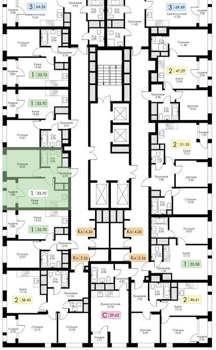 квартира г Тула ул Ряжская 27 фото 2
