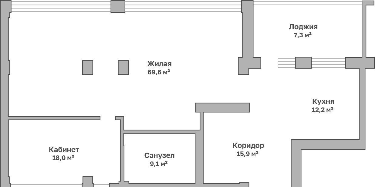 квартира г Петрозаводск пер Озёрный 2 фото 2