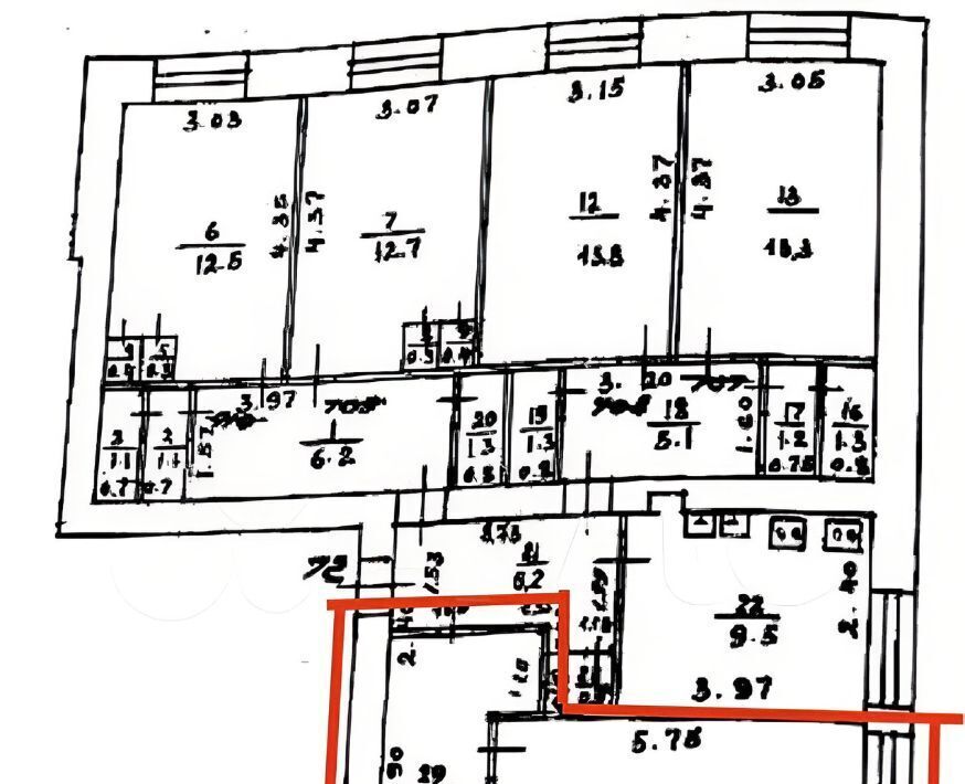 комната г Уфа р-н Кировский ул Менделеева 136/2 фото 9