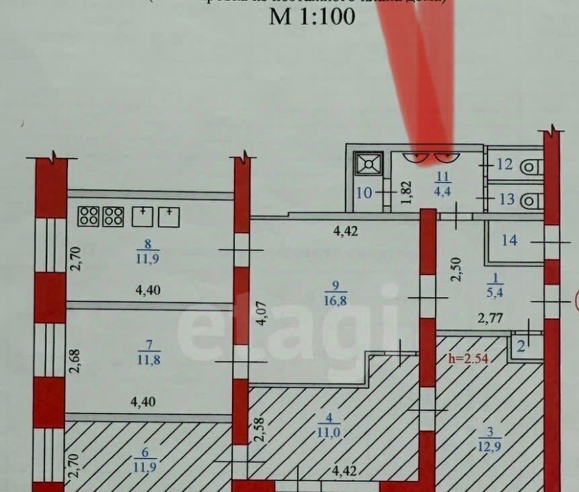 комната г Новодвинск ул Двинская 38к/1 фото 2