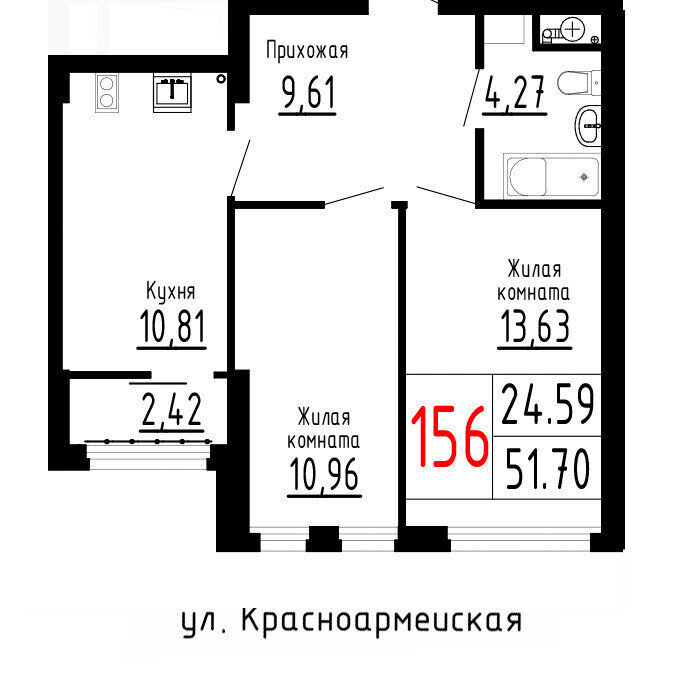 квартира г Екатеринбург Геологическая Парковый ЖК «ЛУВР» фото 1