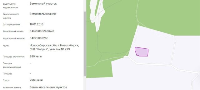 земля снт Радист Бердское шоссе, 299 фото