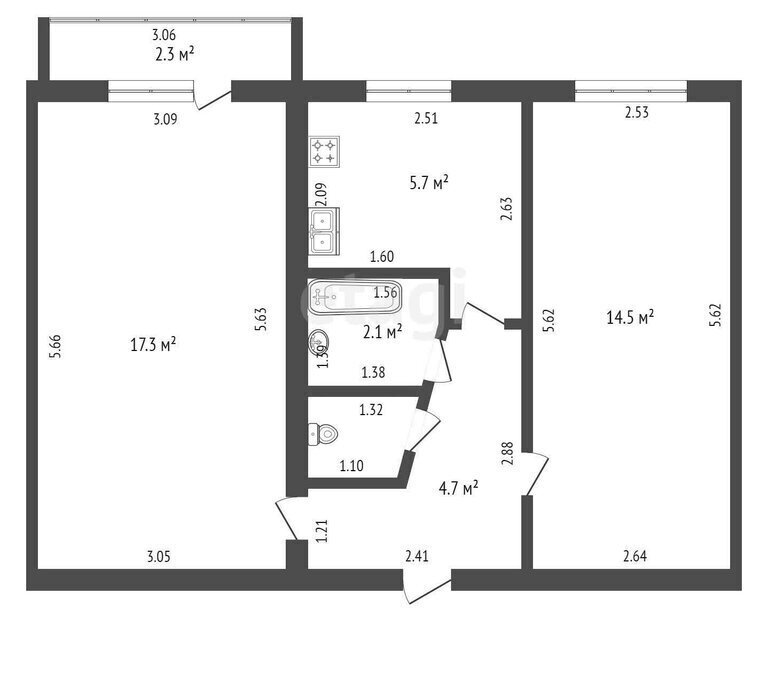 квартира г Тамбов ул Клубная 3 фото 1