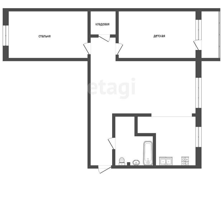 квартира г Тамбов ул Андреевская 94 фото 1