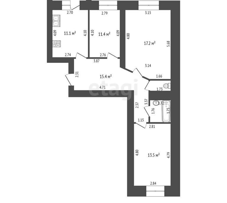 квартира г Тамбов ул Астраханская 263 фото 1