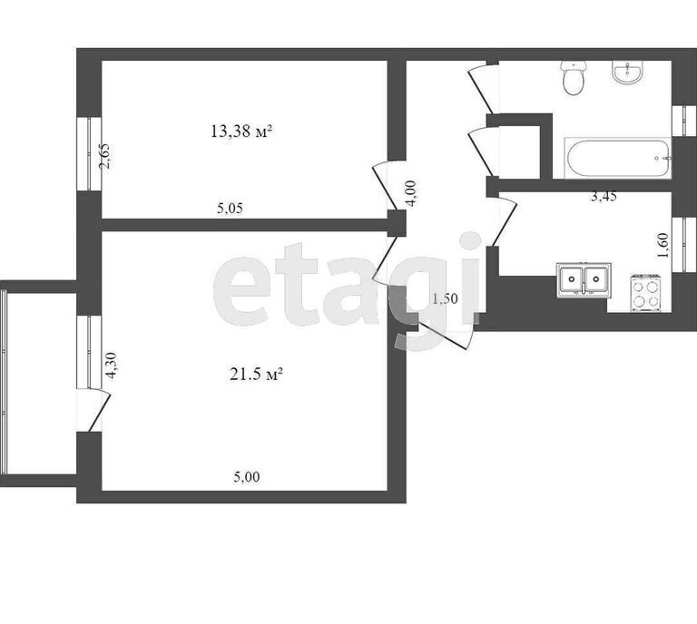 квартира г Тамбов ул Интернациональная 54 фото 1