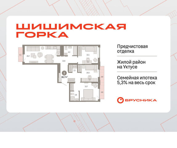 квартира Ботаническая улица Гастелло, 19А фото