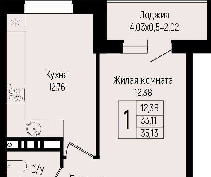 квартира г Краснодар р-н Прикубанский ул им. Михаила Барибана фото 1