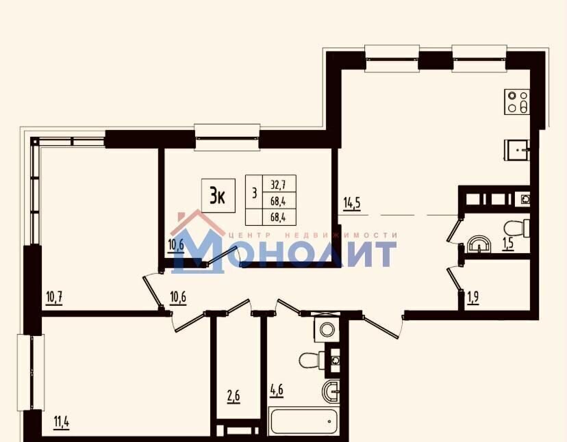квартира г Ярославль р-н Фрунзенский ул Чернопрудная 37а фото 1