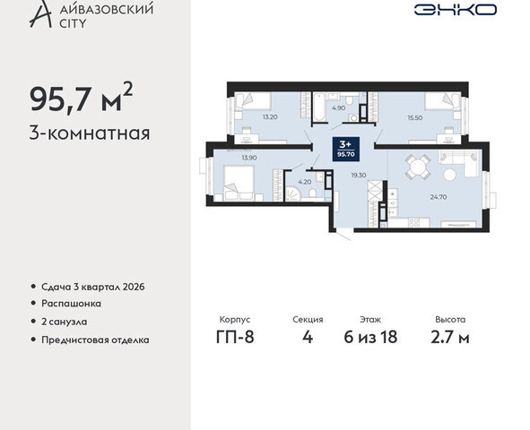 квартира ЖК Айвазовский фото