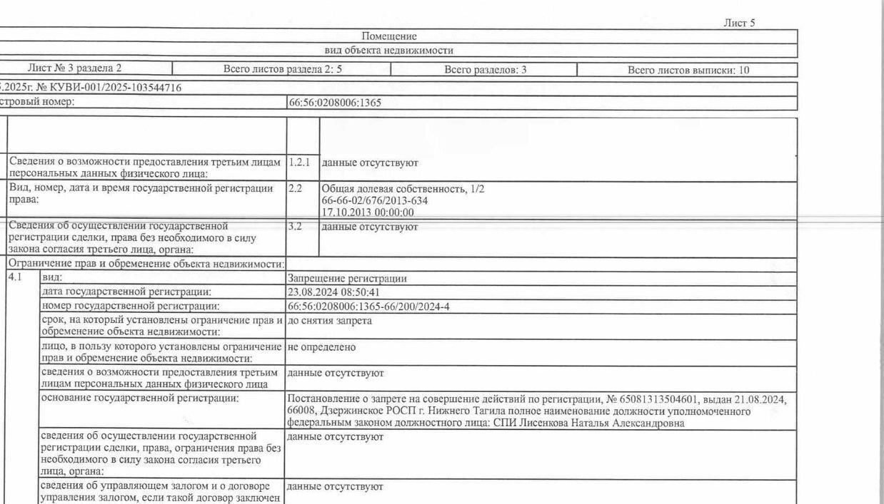 квартира г Нижний Тагил р-н Дзержинский ул Зари 107 фото 8