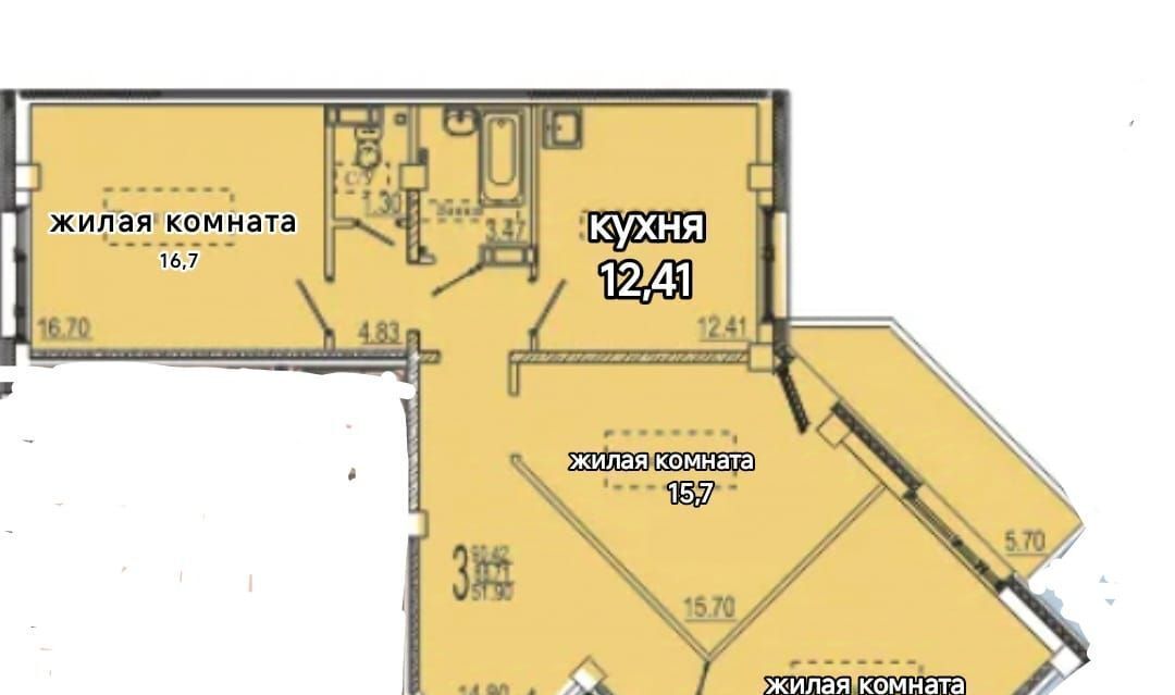 квартира г Новосибирск ул Связистов 15 Площадь Маркса фото 25