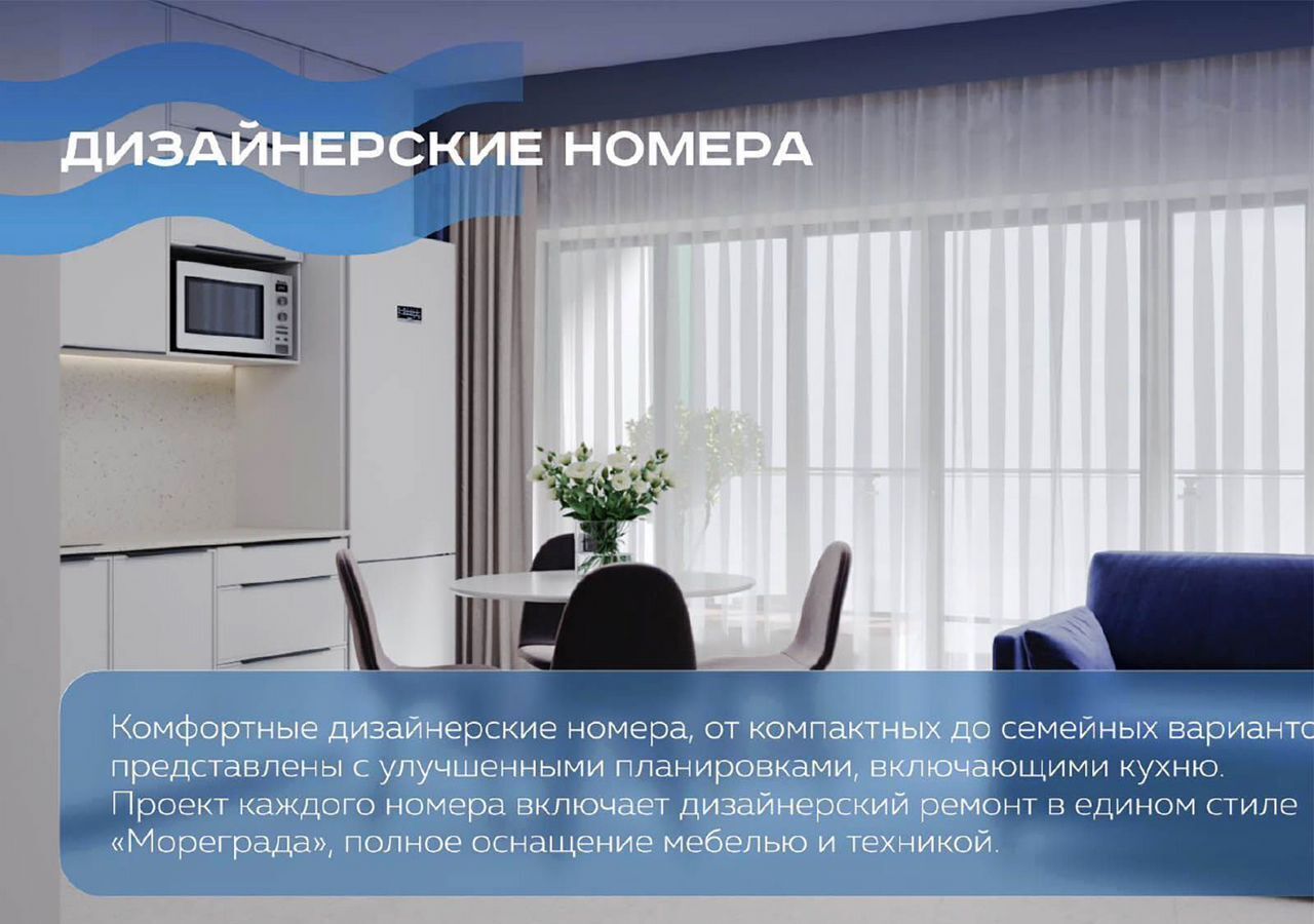 квартира р-н Анапский г Анапа проезд Сосновый 10 Гостиничный комплекс «‎Мореград» фото 4